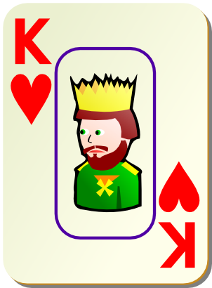 Download free game card heart king icon
